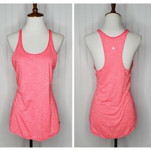 Lululemon What The Sport Singlet Electric Bright Coral Pink Tank Size 6